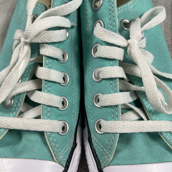 Converse Chuck Taylor All Star Low Top Sneakers Womens 7.5 Teal Turquoise Canvas - Picture 8 of 13